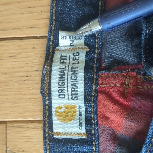 Carhartt Flannel Lined Jeans, 2 - Picture 2 of 3